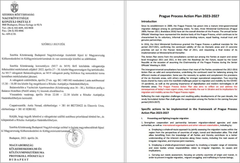 Samples of the documents used in the attack 